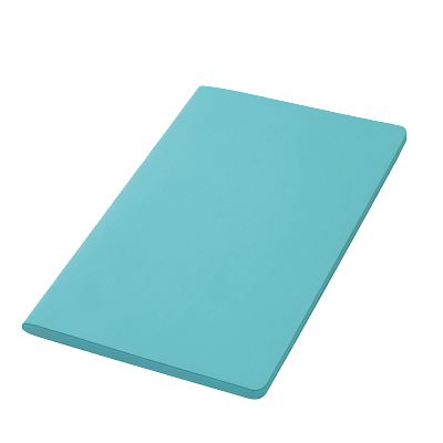 Блокнот Alpha slim, лазурный