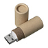 USB flash-карта TUBE (8Гб), натуральная, 6,0х1,7х1,7 см, картон - Фото 2