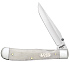 Нож перочинный ZIPPO Smooth Natural Bone Trapperlock, 105 мм, цвет слоновой кости - Фото 1