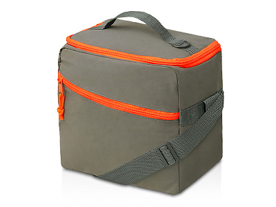 Изотермическая сумка-холодильник Neo Classic c контрастной молнией (Серый/оранжевый)