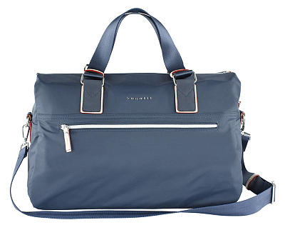 Сумка дорожная женская BUGATTi Lido 15'', синяя, полиэстер, 44х19х33 см, 27 л