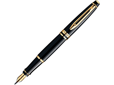 Ручка перьевая Expert, F (Черный, золотистый)