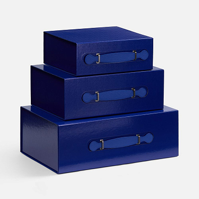 Коробка складная Holdfold, M, синяя