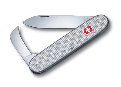 Нож перочинный VICTORINOX Pioneer, 93 мм, 2 функции, алюминиевая рукоять  (Серебристый)