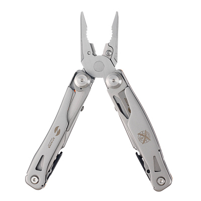 Мультитул Stinger, 106 мм, 15 функций, сталь/АБС-пластик, оранжевый, в комплекте нейлоновый чехол