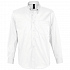 Рубашка мужская с длинным рукавом Bel Air, белая - Фото 1