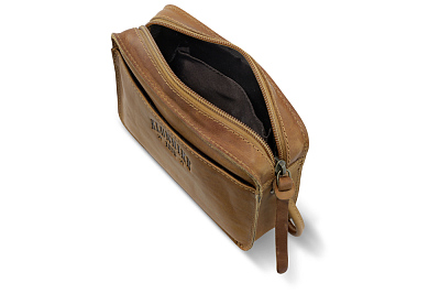 Сумка через плечо KLONDIKE RUSH «Allison», натуральная кожа в коньячном цвете, 18 х 14 х 5 см