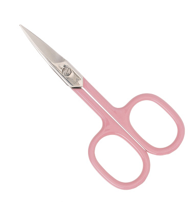 Ножницы Dewal Beauty маникюрные для ногтей 9 см  (Розовый)