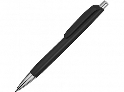 Ручка пластиковая шариковая Gage (Черный матовый/серебристый)
