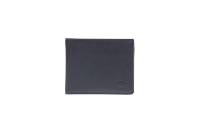 Бумажник KLONDIKE Dawson, натуральная кожа в черном цвете, 13 х 1,5 х 9,5 см (Черный)