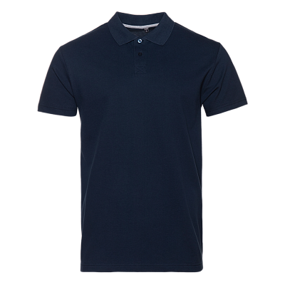 Рубашка поло унисекс хлопок 100%, 185, 04B (Тёмно-синий)