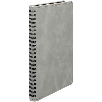Ежедневник Spring Urban на заказ, недатированный, серый