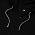 Толстовка на молнии с капюшоном Unit Siverga, черная - Фото 3