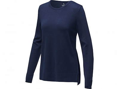 Пуловер Merrit с круглым вырезом, женский (Темно-синий)