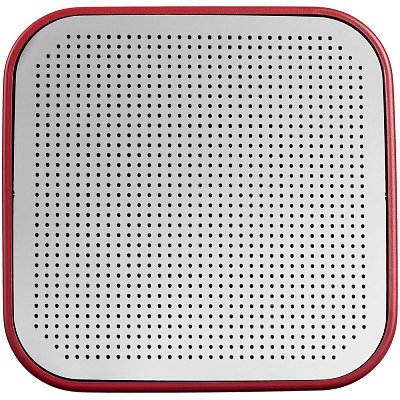 Беспроводная колонка с подсветкой гравировки Glim, красная