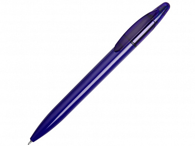 Ручка пластиковая шариковая Mark с хайлайтером (Синий)