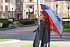 Зонт наоборот Style, трость, темно-синий - Фото 8