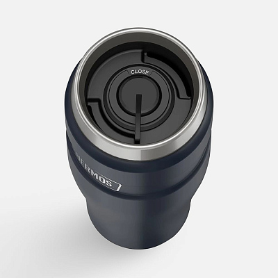 Термокружка King 470, темно-синяя