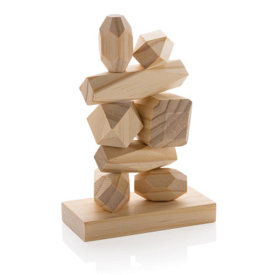 Набор деревянных балансирующих камней Ukiyo Crios (Коричневый;)