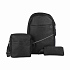 Набор "TRIO" 3в1: рюкзак, сумка, несессер, черный - Фото 1