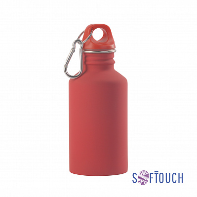 Бутылка для воды "Финиш" 500 мл, покрытие soft touch  (Красный)