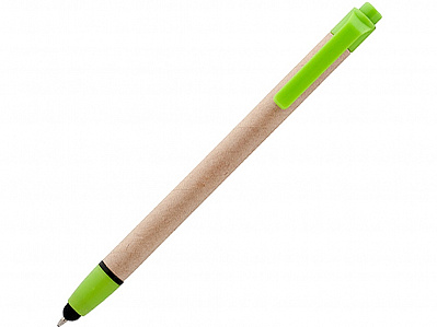 Ручка-стилус шариковая Planet (Бежевый/лайм)
