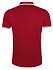 Рубашка поло мужская Pasadena Men 200 с контрастной отделкой, красная с белым - Фото 2