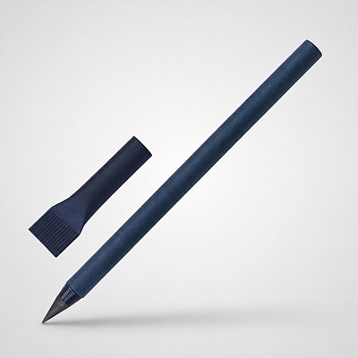 Вечный карандаш из переработанной бумаги Recycled pencil (Тёмно-синий)