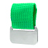 Металлический шильд с цветным ремешком (съёмный), зелёный - Фото 1
