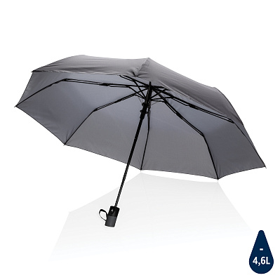 Зонт с автоматическим открыванием Impact из RPET AWARE™ 190T, d97 см (Темно-серый;)