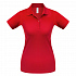 Рубашка поло женская Safran Pure красная - Фото 1