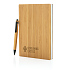 Набор из блокнота и ручки Bamboo, А5 - Фото 4