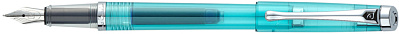 Ручка перьевая Pierre Cardin I-SHARE. Цвет - бирюзовый прозрачный.Упаковка Е-2. (Зеленый)