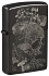 Зажигалка ZIPPO Skull с покрытием High Polish Black, латунь/сталь, черная, глянцевая, 38x13x57 мм - Фото 1