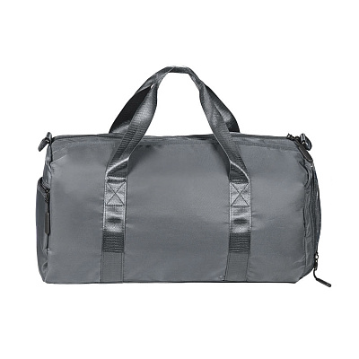 Сумка спортивная "Gym" ,без ремня ; серая; 45х21х20 см; полиэстер (Тёмно-серый)
