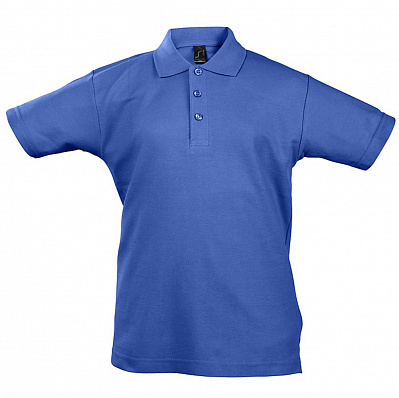 Рубашка поло детская Summer II Kids 170, ярко-синяя (Синий)