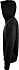 Толстовка мужская на молнии Soul Men 290 с контрастным капюшоном, черная - Фото 3