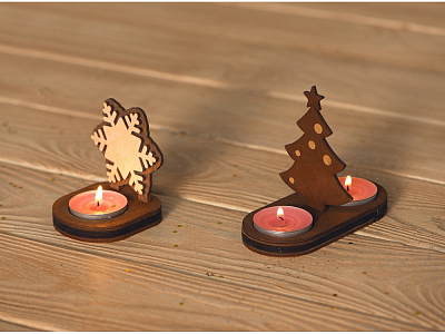 Подсвечник двойной Елочка