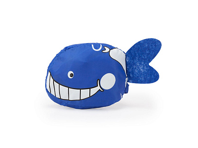 Детский рюкзак ELANIO складной, рыба (Синий)