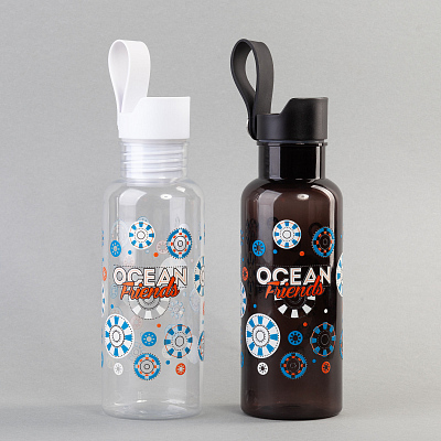 Бутылка для воды "Ариэль" 600 мл, белый