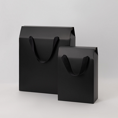 Подарочная коробка-пакет универсальная малая, черная