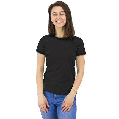 Футболка Star Lady, женская (черный, 2XL) (Чёрный)