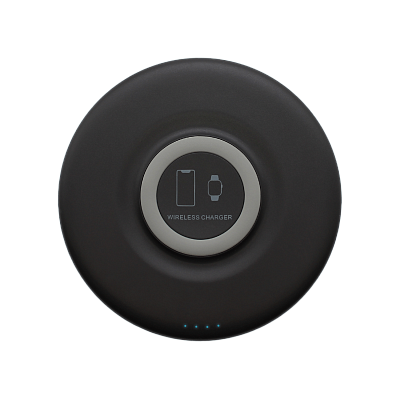 Внешний аккумулятор Tony с беспроводной зарядкой, 5000 мАч (черный)