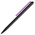 Шариковая ручка GrafeeX в чехле, черная с фиолетовым - Фото 1