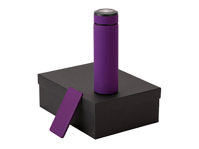 Подарочный набор COLOR IT c термосом и повербанком (Фиолетовый)