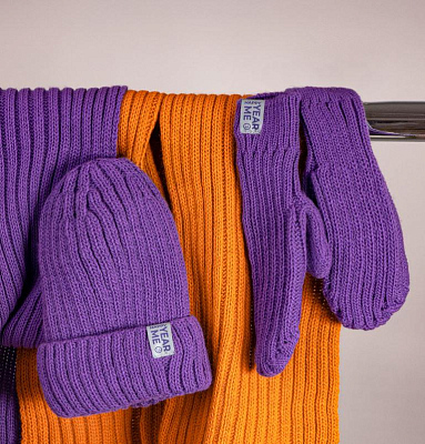 Шапка бини вязаная НАСВЯЗИ©  шерсть/ акрил