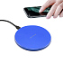 Беспроводное зарядное устройство Flappy, синий с лого  - Фото 2