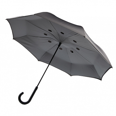 Двусторонний зонт, d115 см (Серый)