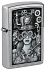 Зажигалка ZIPPO Steampunk с покрытием Street Chrome, латунь/сталь, серебристая, 38x13x57 мм - Фото 1