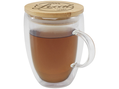 Кружка с бамбуковой крышкой Leona